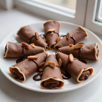 Crespelle al cioccolato e mascarpone