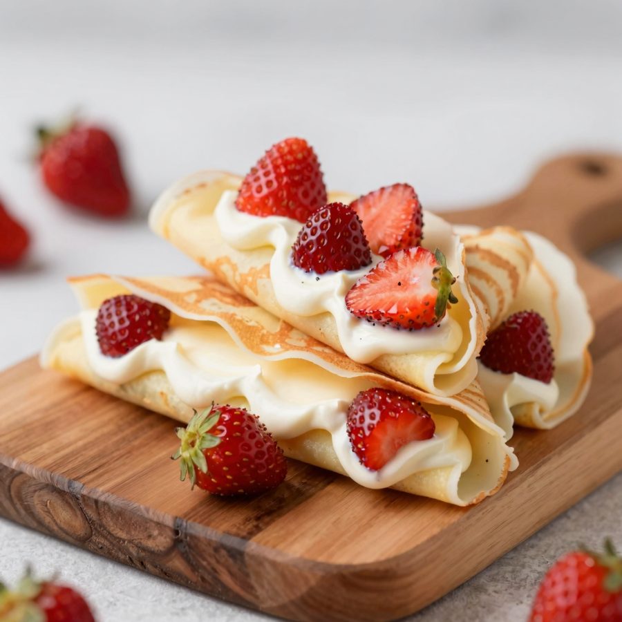 Crespelle alle fragole di bosco