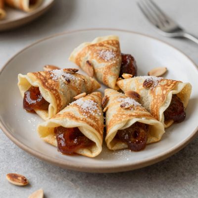 Crespelle alla marmellata di ribes