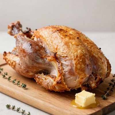 Arrosto di tacchino ripieno in crosta
