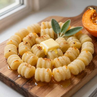 Gnocchi di zucca e patate al burro e salvia