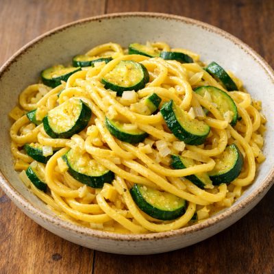 Bavette con zucchine alla carbonara