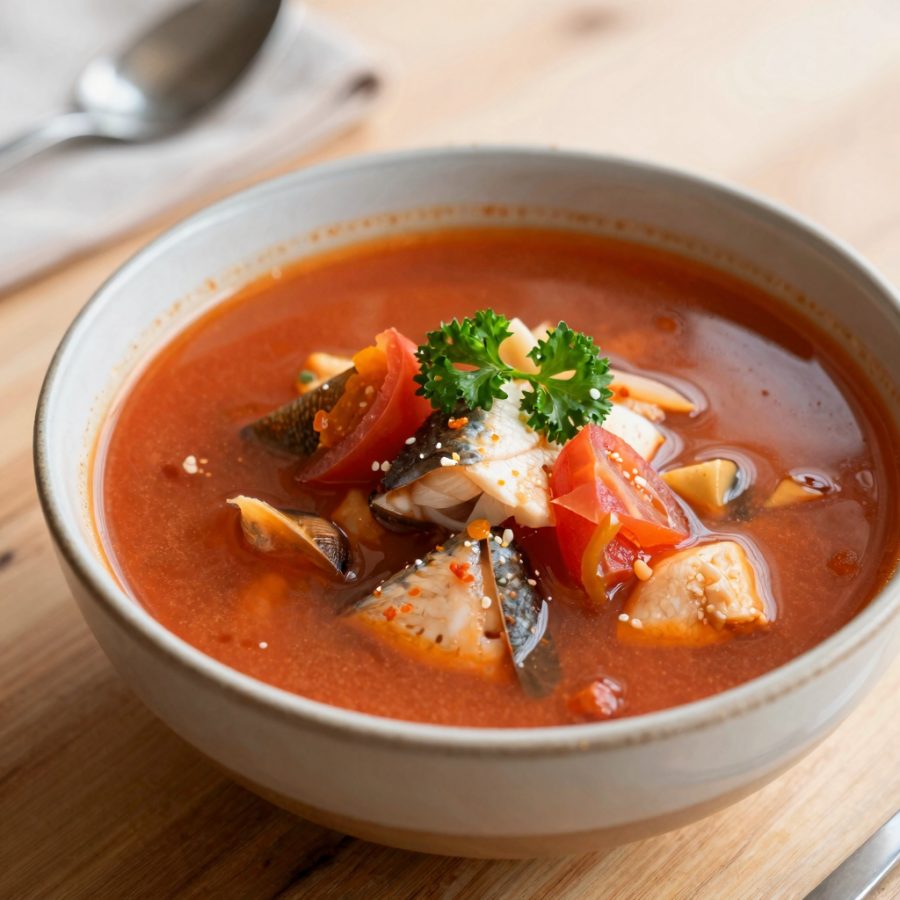 Zuppa di pesce senza spine