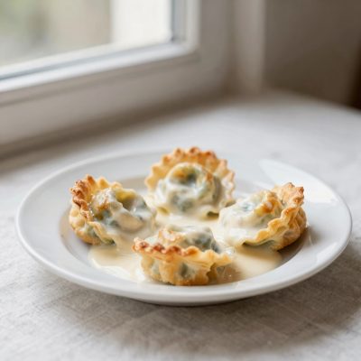 Vol au vent ai tortellini alla panna