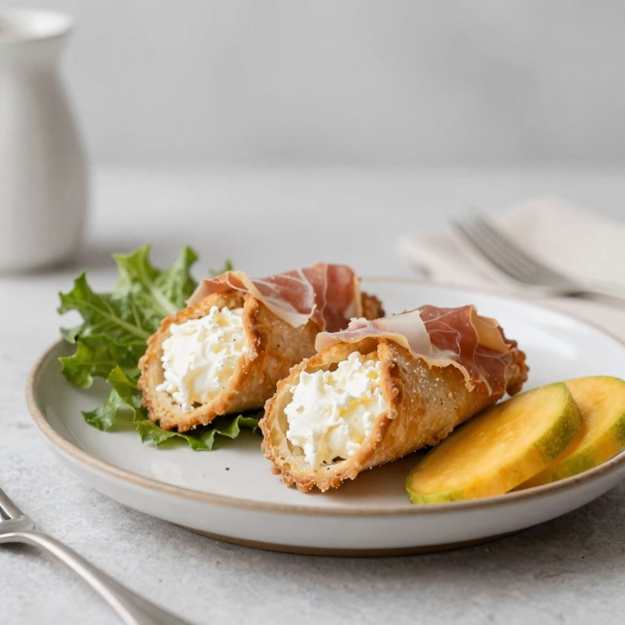 Cornetti di bresaola con ricotta