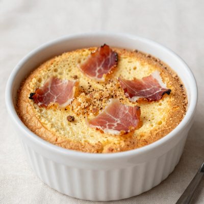 Soufflé al prosciutto e ricotta