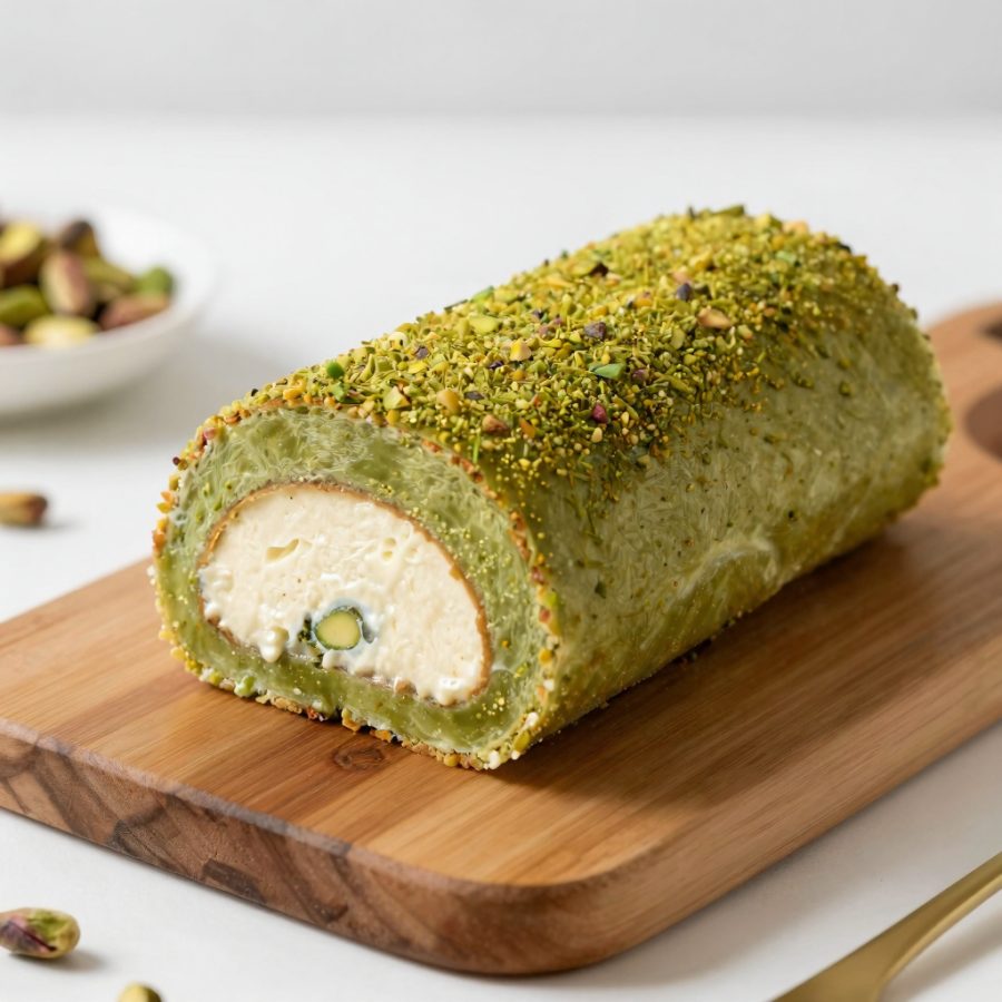 Rotolo di formaggi e pistacchi