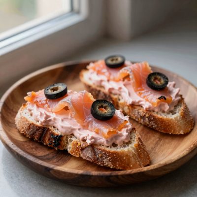 Tartine al salmone